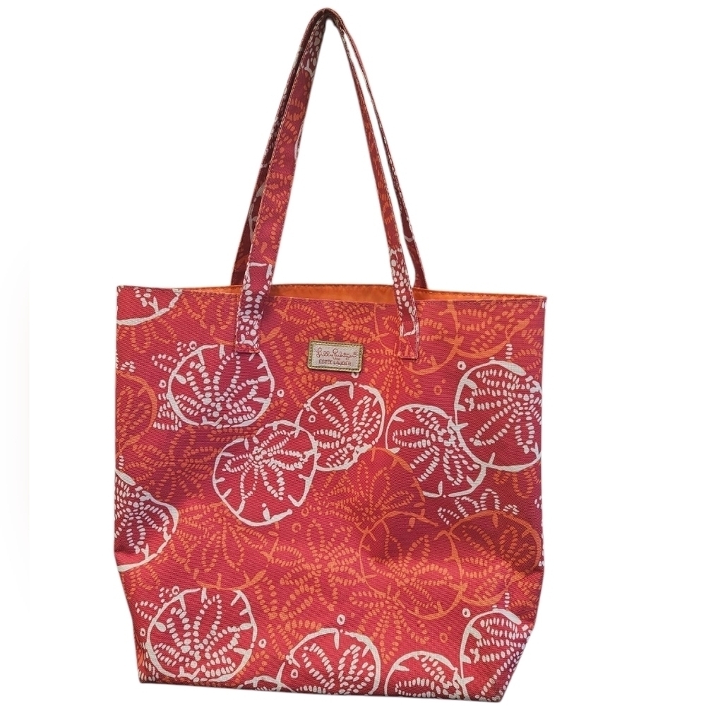 Lilly Pulitzer For Estee Lauder Pink Tote Bag